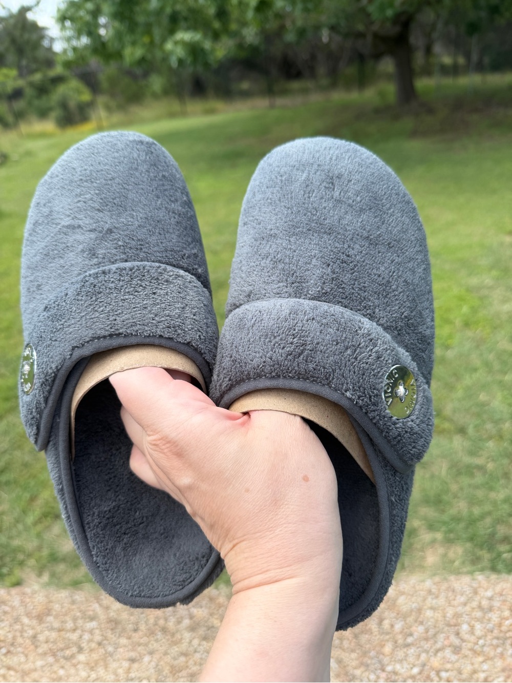 Vionic Sadie Mule Slipper Gray Size 8 NWT